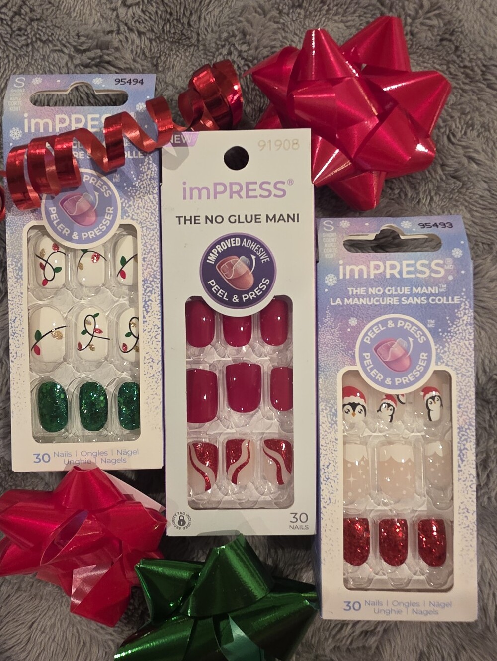 imPRESS⛄️Holiday🌲Press-On Nails - No Glue Mani! 3 Sets!!